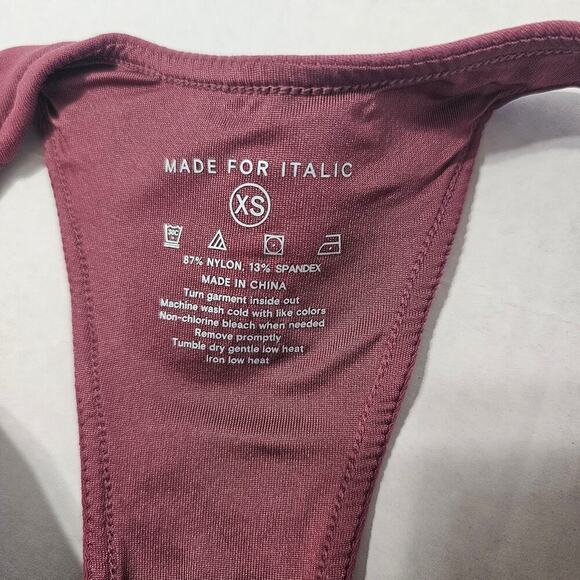 ITALIC Racerback Sports Bra in Maeve Pink Size XS NWT - Picture 4 of 7